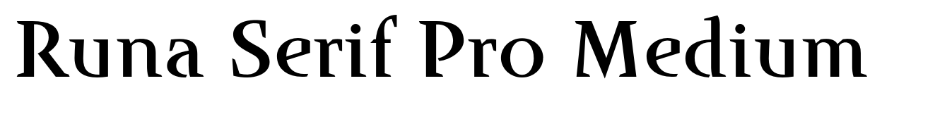 Runa Serif Pro Medium